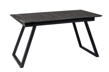 Стол Пеле раздвиж. 120-160 Темный мрамор/Бабочка