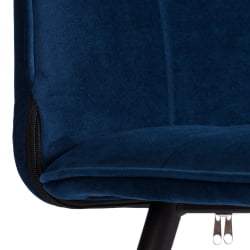 Металлический стул Bari LT, велюр, Blue (синий), 41х55х89 см