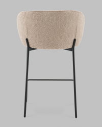 Стул полубарный Тисдейл букле бежевый