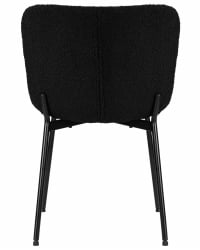 Стул обеденный DOBRIN MILO (черные ножки, черный букле (UF992-12))