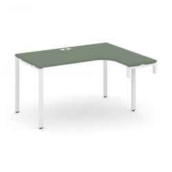 Стол-надставка на опорную тумбу (правый) CONCEPT CN.OSAN-001(R) Дуб Винченцо Белый