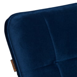 Металлический стул Bari LT, велюр, Blue (синий), 41х55х89 см