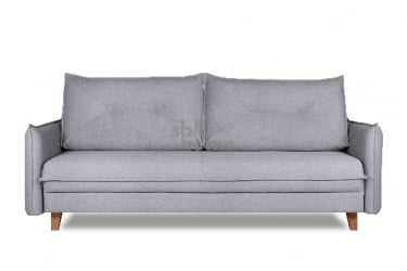 Диван ENSTOR ножки дерево (2210*1000*1010) Серый, 00-00009823