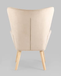 Кресло Хью рогожка Бежевый