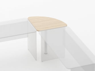 Приставка угловая Glassy 2.16 Орех