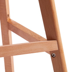 Стул барный TULIP BAR (mod. C1014H-1) пластик/дерево, 42 х 47,5 х 104 см, Grey (серый) 92717 / натуральный