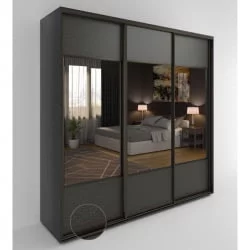 Шкаф-купе 3-х дверный Акцент-Дуэт КЛ 1800х600 Венге