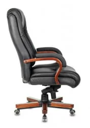 Кресло руководителя Бюрократ T-9925WALNUT Черный