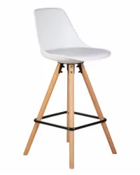 Стул полубарный DOBRIN RONNI Белый ZL-W-02