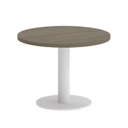 Стол журнальный круглый ХОМЕ ОФФИCЕ ВР.СП-5-60.1Г Вяз Благородный/Белый металл / HOME OFFICE VR.SP-5-60.1G