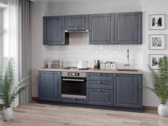 Панель окончание шкафа кухонного 722 Мокка ЛД 274.900.000 Дуб фактурный антрацит