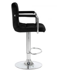 Стул барный ДОБРИН КРУГЕР АРМ (черный велюр (МДЖ9-101)) 2 шт / DOBRIN KRUGER ARM (MJ9-101))