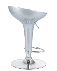 Стул барный DOBRIN BOMBA (серебряный металлик) 2 шт