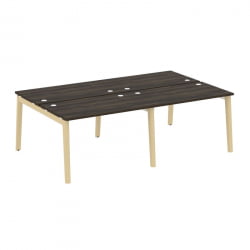 Рабочая станция Оникс Вуд ОВ.Д.РС-4.2.7 Дуб Мали/Дуб Светлый/Металл Белый 2360*1475*750 / OW.D.RS-4.2.7