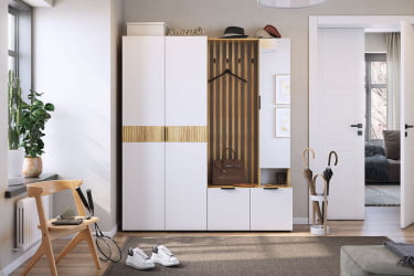 Прихожая Бери К3 Дуб крафт золотой/графит