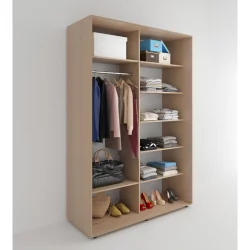 Шкаф-купе 2-х дверный Акцент-Дуэт Д 1200х600 Дуб молочный