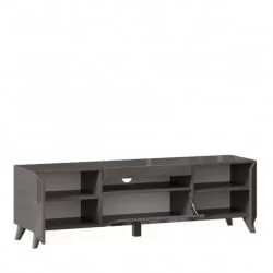 Тумба под ТВ Бруклин 1500 с опорами Оникс Серый глянец