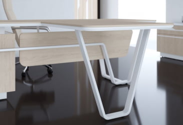 Стол для заседаний Line СФ-571734.1 Дуб светлый Белый