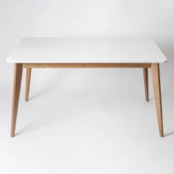 Стол обеденный Пегас 160x95 Морилка Орех Эмаль белая