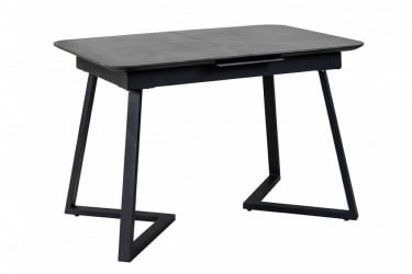 Стол Роналдо раздвиж. 120-160 Темный мрамор/Бабочка