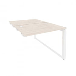 Стол-приставка двойной на О-образном м/к к опорым элем. ONIX O.MO-D.SPR-1.7 Денвер Светлый/Белый