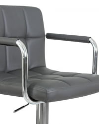 Стул барный ДОБРИН КРУГЕР АРМ (серый) 2 шт / DOBRIN KRUGER ARM