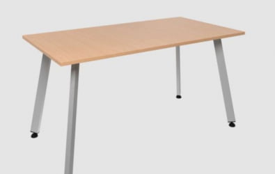 Стол для столовой 1500х800 мм ЛДСП Бук/Светло-серый