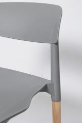 Стул со спинкой ОС-40 Темно-серый