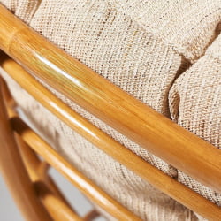 Кресло ПАПАСАН 23/01 В /с подушкой/ диаметр подушки 129 см, 115х101х104 см, Хоней (мед), ткань Старт / PAPASAN W Honey