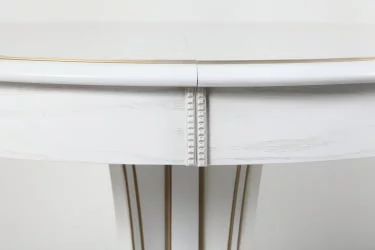 Круглый раздвижной стол Орион-5 (d1000) тон 1 с золотой патиной