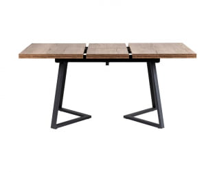 Стол Роналдо раздвиж. 120-160 Галифакс Табак/Бабочка