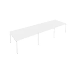 Переговорный стол (3 столешницы) Metal System Б.ПРГ-3.3 Белый