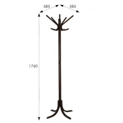 Вешалка напольная В 8Н Венге