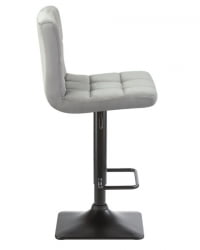 Стул барный ДОБРИН ДОМИНИC (серый велюр (МДЖ9-75)) 2 шт / DOBRIN DOMINIC (MJ9-75))