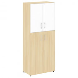 Шкаф Ялта ЛТ.СТ-1.7 Р вхите Акация Лорка/Стекло Вхите 800*450*1987 / LT.ST-1.7 R white White