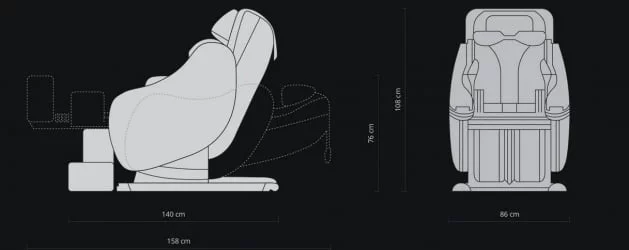 Массажное кресло Duet Красный