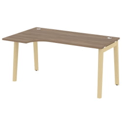 Стол эргономичный левый ONIX WOOD OW.SA-1(L) Дуб Аризона/Светлый