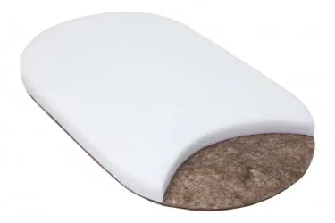 Матрас из ортофайбера с кокосом с двух сторон Кроха Зебра Стандарт Овальный