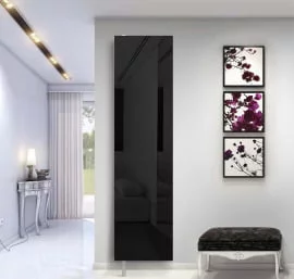 Шкаф в черном глянцевом стекле Драйв Шелф (левый) Венге