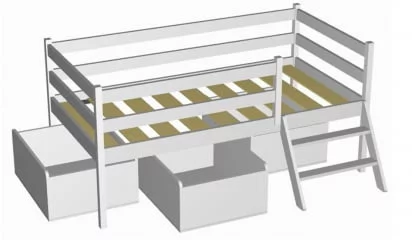 Ящики выкатные RooRoom VK-111 Белые