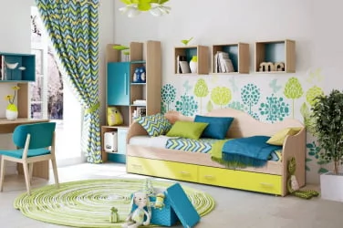 Кровать Софа №5 800*2000 Каштан Львов/Оранжевый