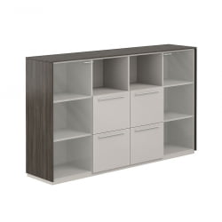 Шкаф средний с ящиками Atlas NZ-0326.BT.GS Бренсон Трюфель Серый камень