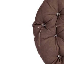 Кресло CLOUDE рогожка/металл, 97х98х90-96см, коричневый, 3М7-147