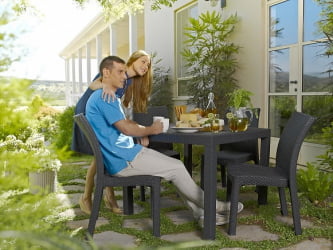 Стол для дачи Melody Quartet Виски коричневый