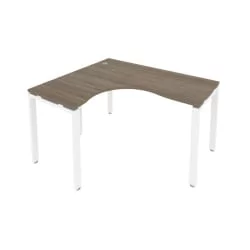 Стол письменный METAL SYSTEM Б.СА-3 Л Вяз/Белый