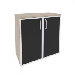 Шкаф низкий широкий ONIX O.ST-3.2R black Дуб Аттик