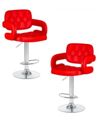 Стул барный DOBRIN TIESTO (красный) 2 шт