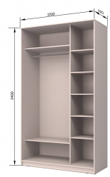 Шкаф-купе венге Хит-24-12-15 Аруба Венге