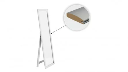 Зеркало напольное  1690х480 Белый