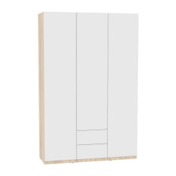 Шкаф распашный R-198х135х60-2-PO(ДСС-Белый)